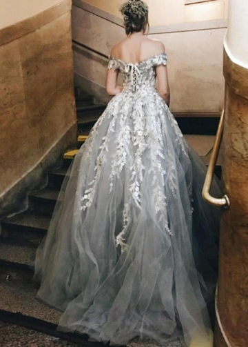 Beautiful Princess Lace up Wedding Dresses
