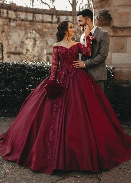 bridal red dress pic